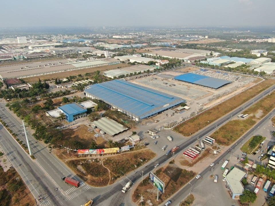 공장 단지 항공 전경